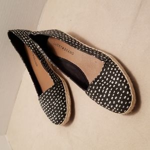 Lucky Brand Espadrille Low Slides, Size 8